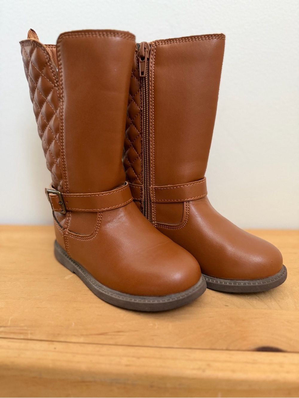 Joe Fresh Girls' Quilted Tall Riding Boots (Size 7)